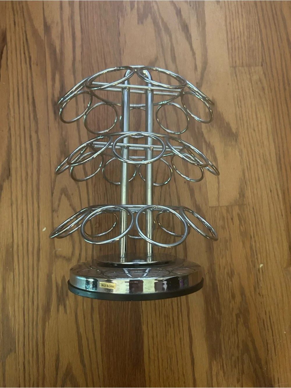 Silver Rotating K-Cup Coffee Stand - Perfect for Storage/Organization